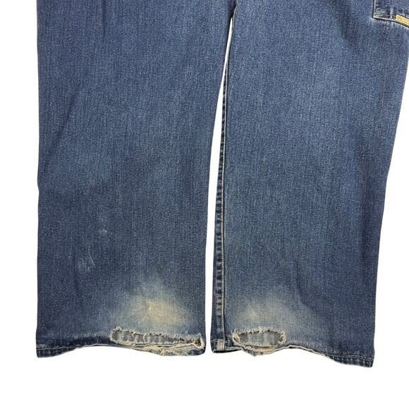 Y2K Snoop Dogg Baggy Oversized Faded Blue Denim Skater Jeans Size 40 x 30 - Picture 8 of 13